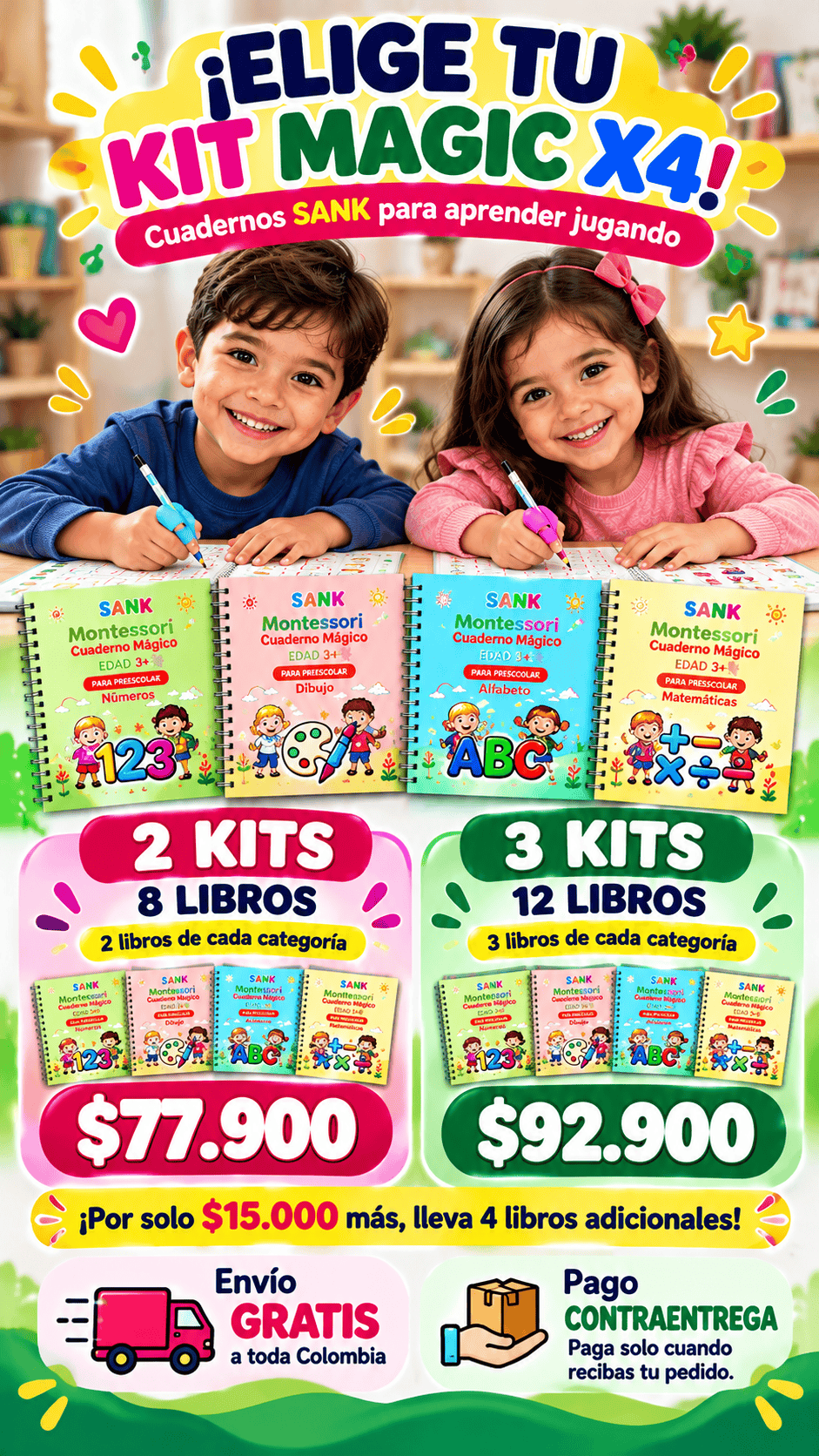 Kit x 8 Libros Montessori - Sección 1