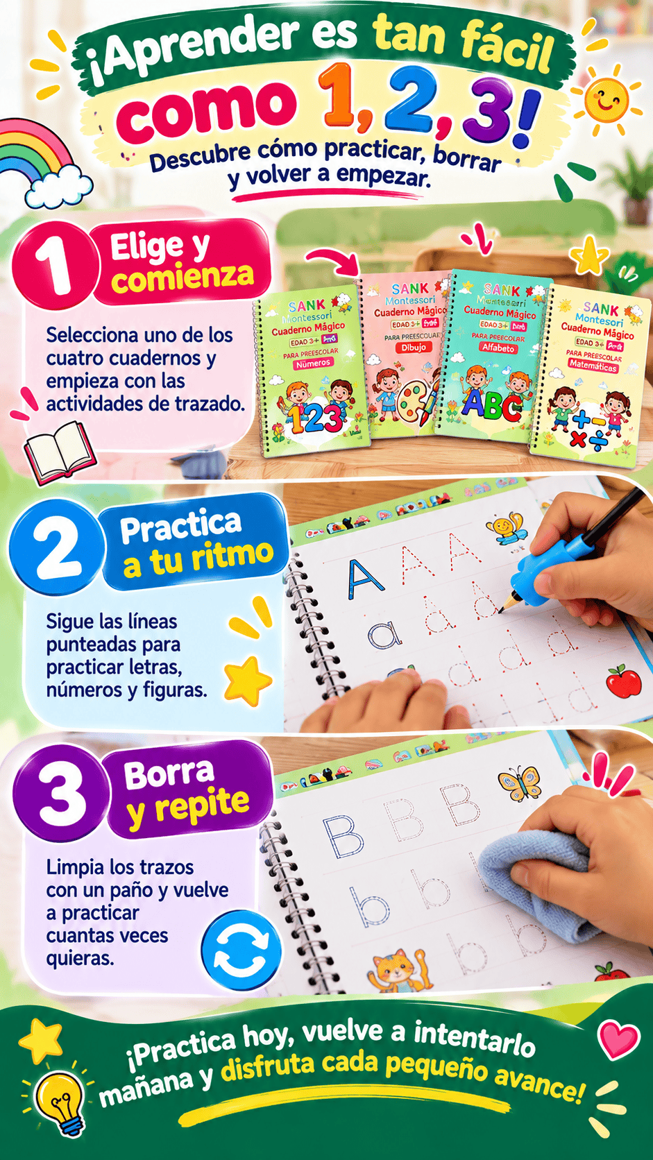 Kit x 8 Libros Montessori - Sección 5