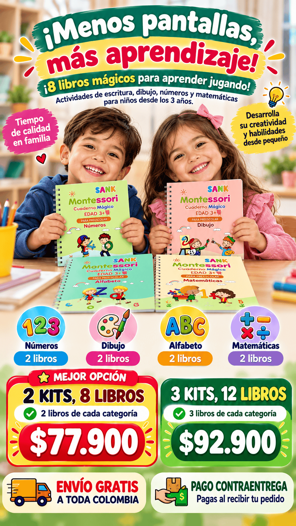 Kit x 8 Libros Montessori - Sección 6