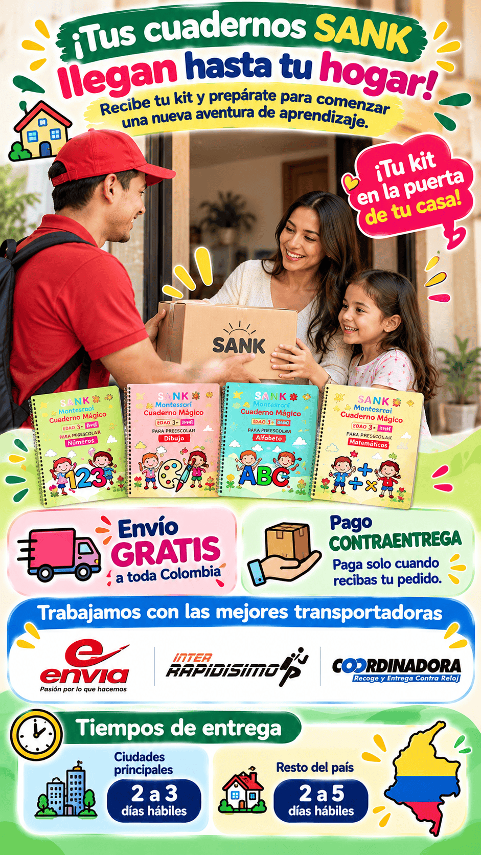 Kit x 8 Libros Montessori - Sección 8