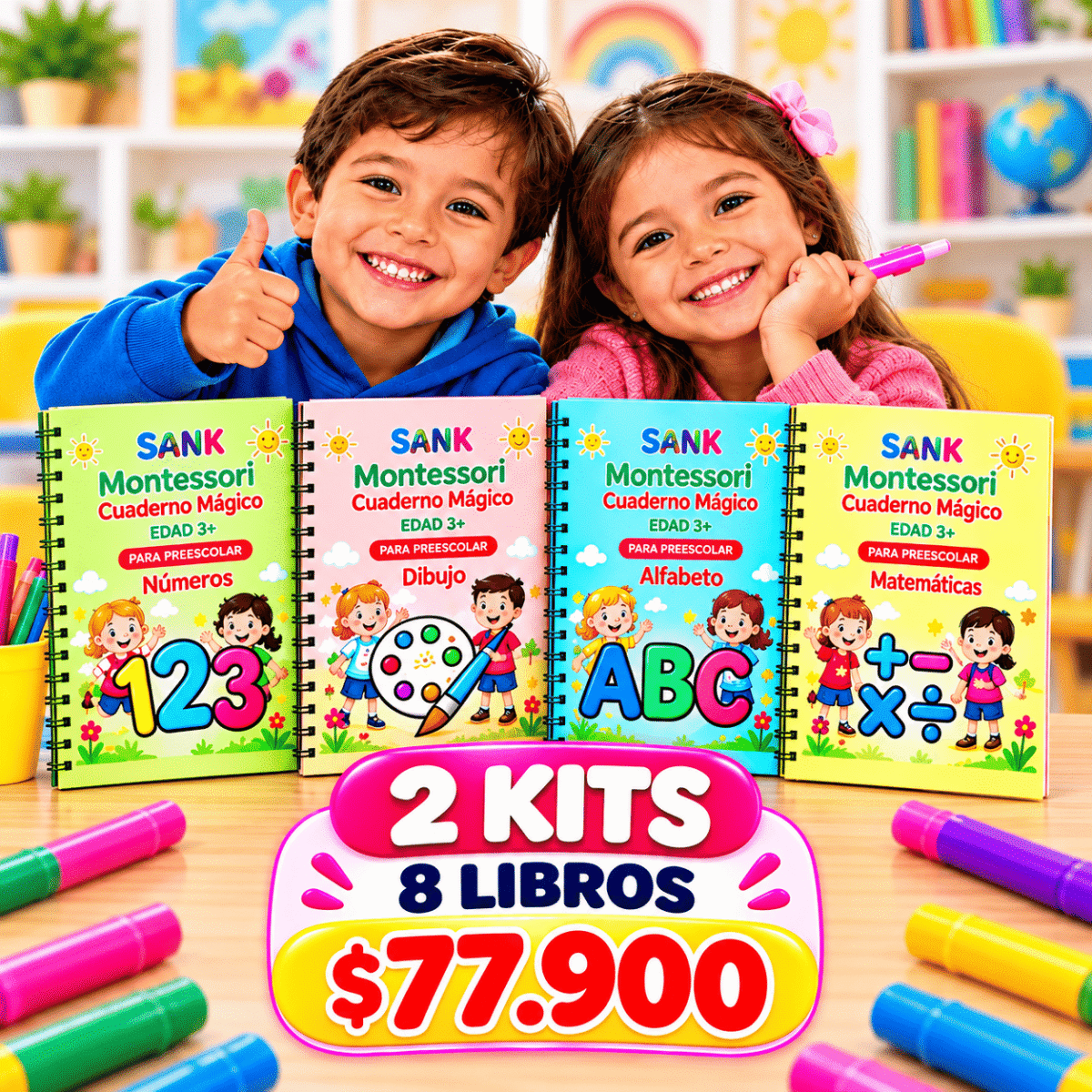 Kit x 8 Libros Montessori